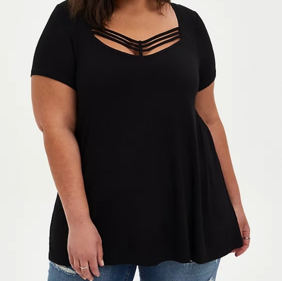 ❗SOLD❗Torrid Super Soft Strappy Swing Top 3x - Picture 3 of 5
